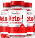 rize labs - Keto Bites ACV Gummies per la perdita di peso avanzata, Tutti Natural Apple Sider Vinegar Supplement (180 Gummies)