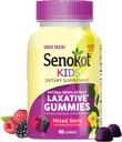 Senokot bambini misti bacche gommoni lassativi per età 2+, Estratto di senna per gentile, Pernottamento sollievo da costipazione occasionale, 40 ct