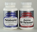 Anabol Naturals Meta GHR Stack: Metaboplex 120 tappi, 600 mg e Amino GHReleasers120 tappi, 800 mg