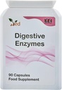 Ved enzimi digestivi, complesso di intolleranza alimentare globale, obiettivi intolleranze multiple tra cui glutine, lattosio e caseina, 90 capsule vegane (alimentazione 45 giorni)