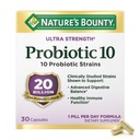 Integratore Probiotico Probiotico 10 della natura per il supporto respiratorio digestivo, immunitario e superiore, ultra resistenza, 30 capsule 1 pacchetto