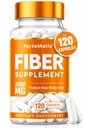 Più Fibra Rich Supplement 120 capsule Mega Dose 3000mg Blend Psyllium Husk, Aloe Vera, Chia Seed & Flaxseed Powder Gut Health, Cleanliness, costipazione