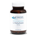 Manutenzione metabolica L-metilfolato 10 mg - Supporta una mentalità sana - Folato attivo per il supporto di metilazione e reazioni biochimiche - Altamente biodisponibile - 90 Serve - 90 Capsule