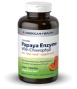 American Health Chewable Papaya Enzyme con Chlorophyll 600 Chwbls