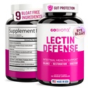 GOBIOTIX Lectin Defense - Integratore di Blocco Lectin per Gut Leaky con MSM e Enzimi Digestivi - Aids in Intestinal Health for Women and Men - Non-GMO + Gluten Free - 60 Capsules (1)
