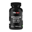 Potassium Iodide Integratore alimentare 130 mg per Serving - 150 compresse (1 Bottiglia) - Exp 05/2030