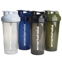 Smartshake Lite 4-Pack Protein Shaker Bottiglia 800 ml | 27 oz - Leakproof Screw-on Lid - BPA Free – Unisex - Mist Gray, Army Green, Black, Navy Blue