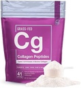 Elementi essenziali Polvere di peptidi di collagene idrolizzata per uomini e donne - Joint, Skin, Hair & Nail Support - 15 Grammi di tipo I & III Collage di bovini - 30 Serve