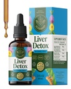 HERBAMAMA Cleanr Detox & Repair - Integratore di supporto per il fegato - Gocce liquide con cardo del latte, Radice di dadelion & Chanca Piedra - Integratore di detergente liquido senza zucchero e alcol, alimentazione da 42 giorni
