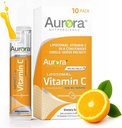 Aurora Nutrascience Micro-Pack Liposomal Vitamin C, Supporto Immune, 1.000 mg Per Serving, Vegan, Gluten Free, Non-GMO, 10 Single Serve Packets, Arancione