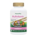 Natures Plus Animal Parade Gold Multivitamin Children’s Chewables - Aroma di anguria - 120 compresse a base di animali - Vitamina D3, K2 & Probiotics - Vegan, Gluten Free - 60 Total Servings