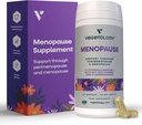Integratori di menopausa vegani (60 capsule) — Vitamine di perimenopausa e menopausa — Integratori di donne — Integratori di perimenopausa per le donne — Integratore alimentare — Supporto di menopausa