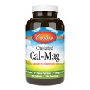 Carlson - Chelated Cal-Mag, 2:1 Calcium to Magnesium Ratio, Bone Support, Muscle Function & Energy Production, 180 compresse