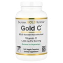 California Gold Nutrition C USP Grade Vitamin C Supplemento - Supporto immunitario e benessere stagionale - Per vegetariani - Gluten Free, Non-GMO - 1000 mg - 240 capsule vegetali