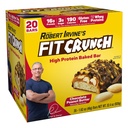 FITCRUNCH Protein Bars, Snack Size Value Pack, Gluten Free, Realizzato con proteine del siero (20 Snack Size Bars, burro di arachidi)