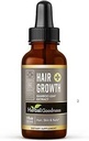 Crescita dei capelli Plus 1oz - Bamboo Hair Product for Women and Men for Hair Growth with Collagen Supplements, Keratin - Hair Skin and Nails Vitamins for all Hair Types -1 Bottiglia