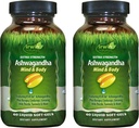 Irwin Naturals Extra Strength Ashwagandha - 60 Liquid Soft-Gels - Aiuta a migliorare le prestazioni fisiche e mentali - con Tumeric & Milk Thistle - 60 Servings