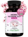 Maxi Salute - Methyl Prenatal DHA vitamine Prenatal Donne - Dottore Formulato, Kosher, Gluten Free Prenatal Multivitamin con 25 Nutrienti Compreso DHA, Acido Folico & More, 60 Caps liquido