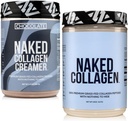 Crema per caffè al collagene NAKED Chocolate 40 Servings + Collagen Peptides Protein Powder Unflavored 60 Servings Bundle: Non-GMO, Keto, Gluten-Free, Paleo-Friendly, Soy-Free.