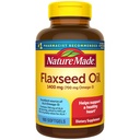 Natura fatta Olio di lino ad alta resistenza 1400 mg, Fish Free Omega 3 Supplemento, Integratore alimentare per il supporto di salute del cuore, 100 Softgels, 100 giorni di alimentazione