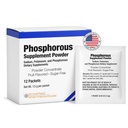 Phosphorus completa 12 pacchetti, integratori alimentari polvere con fosfato di sodio e fosfato di potassio, polvere di supplemento fosforo aromatizzato alla frutta per elettrolita, salute di ossa e salute del rene