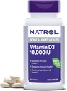 Natrol vitamina D3 10.000 compresse IU, sostenere la vostra salute immunitaria, 60 conte