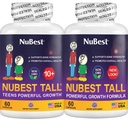 NuBest Bundle Tall 10 Tall | Supporto per la crescita dell'altezza per bambini e adolescenti | Calcium, Vitamine D3 K2, Collagen & Herbs | Bone Strength, Focus & Development