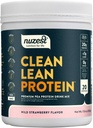 Nuzest - Pea Protein Powder - Clean Lean Protein, Premium Vegan Plant Based Protein Powder, Dairy Free, Gluten Free, OGM Free, Protein Shake (1.1 Pound (Pack of 1), Wild Strawberry)