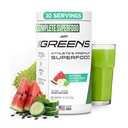 JYM Greens Super Food Powder for Performance, Watermelon Cucumber, Spirulina, Funghi, Vitamine, BroccoPhane & Broccoli, Uomini e donne, 30 Serve