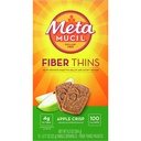 Metamucil MultiGrain Fiber Wafers Apple Crisp - 12 ct, Confezione da 2