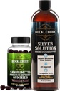 BUCKLEBURY Saw Palmetto Prostate Gummies e Liquido Strutturato Soluzione Argento 30ppm