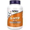NOW Integratori alimentari, 5-HTP (5-idrossitriptofano) 50 mg, Supporto neurotrasmettitore*, 180 capsule di Veg