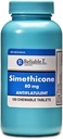 Affidabile 1 Simethicone 80mg Anti-Gas 100 compresse di menta piperita (1 bottiglia)
