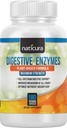 Enzimi digestivi con Probiotici e Prebiotici - Multi Enzime Vegan Organic Gut e Supporto Immune Supplemento per Uomini e Donne - 180 Capsule - per Bloating, Gas, Intolleranza Lattosio