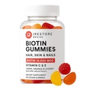 iRestore Hair Gummy Vitamine, Vegan Biotin Gummies for Hair Skin and Nails Gummies, Hair Gummies, Biotin Gummies for Hair Growth Biotin Vitamins Hair Vitamins Gummies for Women & Men, Biotin 10000mcg