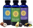 Oli Commestibili All-Natural, Set Sampler 4oz con Pure C60 ESS60, Supporto Immune e Supporto Congiunto Integratore con Olio di Oliva, Olio di Avocado & MCT Coconut Oil, Set da 3, 4 oz