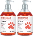Olio di salmone per cani - Pelle sana & Cappotto, Natural Norwegian Omega 3 Fish Oil Food Supplement, EPA & DHA acidi grassi, Ideale per perdere, Allergia, prurito, pelle secca, Joint & Bone Salute - (2 x 16.9oz)