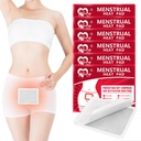 Patchs mestruale, calze di calore per ceppi mestruali, tortine di terapia di calore di periodo portatile - 6 pacchi di compressione calda Wrap, Essenziale di viaggio per le donne