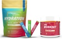 Varietà - 15 pacchetti Stick & PreWorkout in polvere con ACV | Heat, Exercise, Travel, Daily Hydration + Superfood Energy & All-Natural Nitric Oxide Booster Plus Caffeina