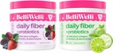 Integratore giornaliero di fibre con collagene, probiotici ed elettroliti - Supporta la salute digestiva, la regolarità e la salute della pelle – Carni di cocco Lime Mint & Wild Berry Flavors – 32 Serve Totale