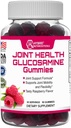 Ibrido Nutraceuticals Joint Health Supplement - Glucosamine Gummies with Vitamin E - Support Joint Mobility & Flexibility Support Supplement, Raspberry Flavor - 60 Gummies