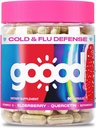 Goood Immunity Booster for Adults - Vitamina C con Zinc & Quercetin Supplements for Immunity Support - Integratori di sambuco per Boost Immunità - Non Allergenic Gluten Free Non-GMO Immune Booster