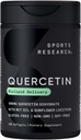 Ricerca sportiva Quercetina con olio di cocco MCT & Sunflower Lecitina per un migliore assorbimento - Supporta l'attività antiossidante & salute immunitaria – Gluten Free & Non-GMO Verified - 120 Liquid Softgels