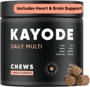 Kayode Daily Multi - Cane Multivitamin & Superfood Chew. Riempi Gaps Nutriente. Aiuta Giunti, Digestione, Cuore, Cervello, urinaria & More. Aggiungi Nutrients Dog Food Misses. Ottimo anche per i cuccioli.