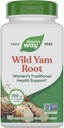 Wild Yam Root, Women's Traditional Health Support*, 700 mg per 2 capsule Serving, Progetto Non OGM Verificato, 180 capsule vegane (Packaging May Vary)