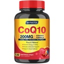 CoQ10 200mg Softgels con Vitamina E & Omega 3-6 -9 & PQQ - Coenzima ad alto assorbimento Q10 con Bioperina | Massimo Antiossidante | Supporti cardiaci & Integratore di produzione di energia cellulare | 120 Serve