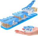 Extra Large Weekly Pill Organizer - Impermeabile 7-Day Pill Box, Portable Vitamin & Supplement Case, Facile da aprire Design, Ideale per viaggiare un nd Daily Medication Management (Blue)