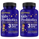 PRObiotici LOVEBUG per bambini - Bambini chewables probiotici con prebiotici per invecchiato 4+, salute del fegato dei bambini giornalieri, costipazione, supplemento di supporto digestivo e immunitario, senza zucchero, 120 perle morbide