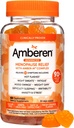 Amberen Menopause Supplementi per le donne, Multi-Symptom Relief, Vitamina E & Unique Amberen Compound, Aiuta a sostenere l'equilibrio dell'ormone, Hot Flashes & Night Sweats, Sugar Free, Orange Flavor, 60 Gummies