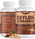 Ceylon Cinnamon Capsule 1200mg Cinnamon Bark Integratori con Cromo, Berberina HCL & Turmerico, Vegan, 120 Capsule, Energia, Metabolismo, Cuore e Supporto immunitario